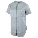 Wildebees WBL421 Mist Crosshatch Comfort Mandarin Blouse S23