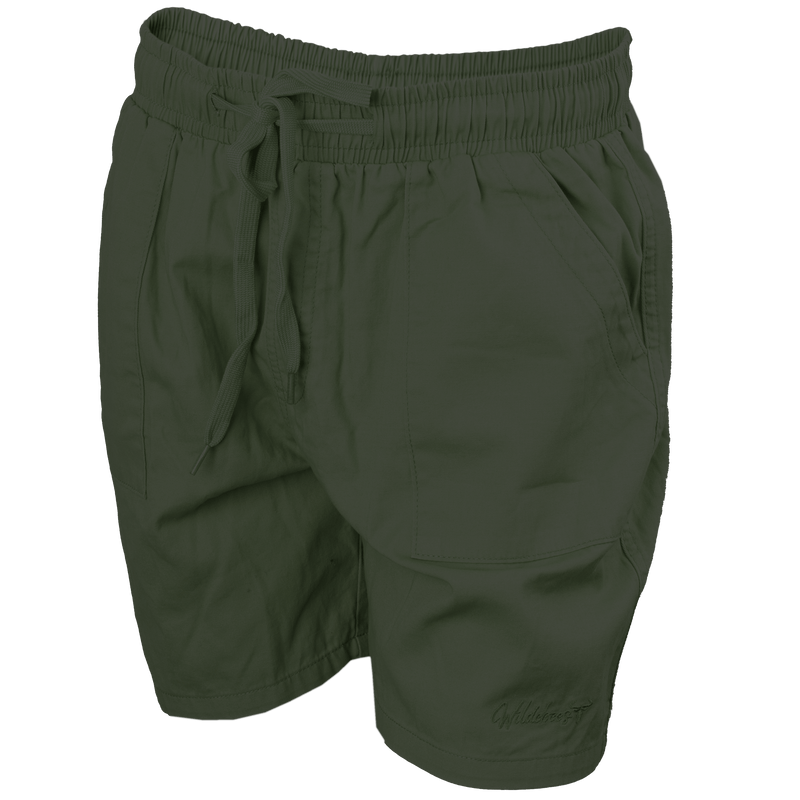 Wildebees WBL422 Olive Ladies Twill Elasticated Shorts S23