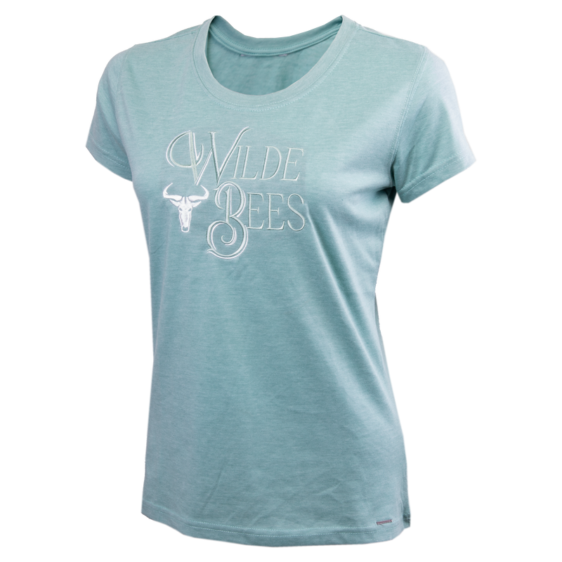 Wildebees WBL431 Frost Melange Curl Embroidery Tee S23