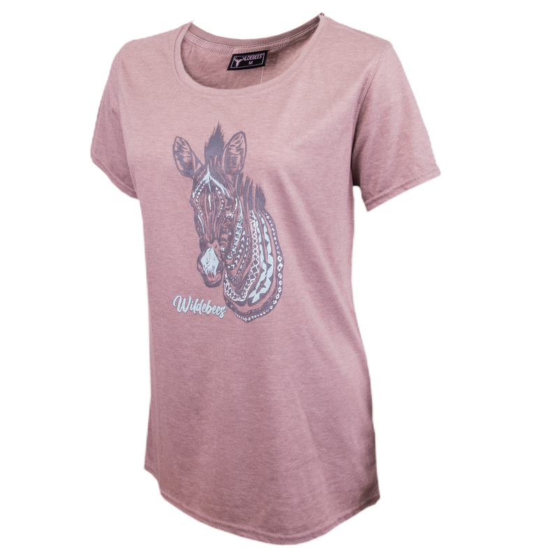 Wildebees WBL506 Latte Melange Africa Zebra Tee S23