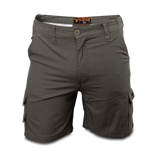 Wildebees WBM628 18cm Semi Elasticised Walk Short - Olive