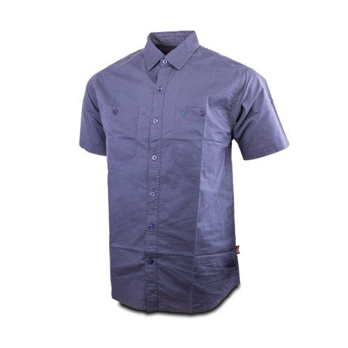 Wildebees WBM822 Men's Poplin Short Sleeve Shirt