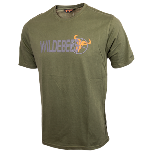 Wildebees WBM862 Army Green Vertical Line Scope Tee