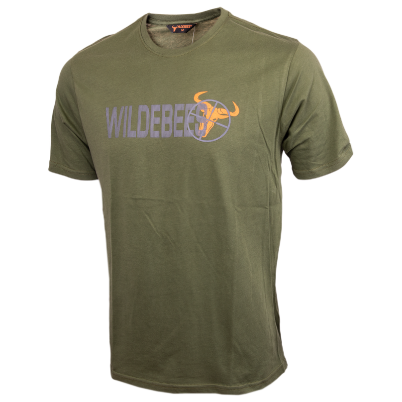 Wildebees WBM862 Army Green Vertical Line Scope Tee