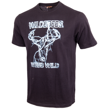 Wildebees WBM873 Black Lightening Logo Tee S23