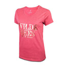 Wildebees WLA156 BurntRuby Entwined Foil Ladies Tee