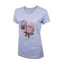 Wildebees WLA157 Arctic Ice Painterly Protea Ladies Tee