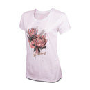 Wildebees WLA157 White Painterly Protea Ladies Tee