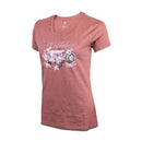 Wildebees WLA171 VintageBerry Mooiste Plaas Trekker Tee