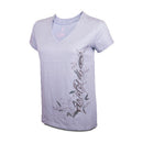 Wildebees WLA176 Arctic Ice Filagree V Neck Tee