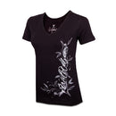Wildebees WLA176 Black Filagree V Neck Tee
