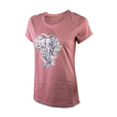 Wildebees WLA318 Vintage Berry Africa Elephant in Bloom Tee