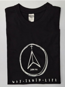 FRJ Mens Way,Truth,Life Black T-Shirt