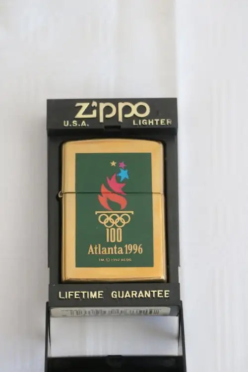Zippo L/E Brass "Olympics Atlanta 1996" lighter with seal on the back - Collectors Item