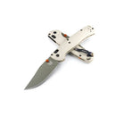 Benchmade Tagged Out Tan Grivory Handle with Forest Green Cerakote Blade Finish