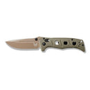 Benchmade Mini Adamas Olive Drab G10 with Flat Earth Blade Coating