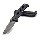 Benchmade Mini Adamas Black G10 with Grey Tungsten Cerakote Finish
