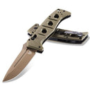 Benchmade Adamas Auto Olive Drab G-10 Handle with Flat Earth Cerakote Blade Finish