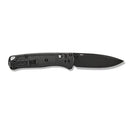 Benchmade Mini Bugout Black CF-Elite Handle with Black DLC Coated Blade