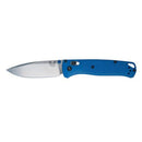 Benchmade Bugout Blue Grivory with Satin Blade Finish