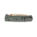Benchmade Bugout Taiga Green Grivory Handle with Tan Cerkote Blade Finish