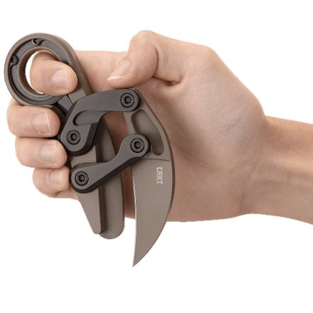 CRKT Provoke 'Earth' Kinematic Karambit Folding Knife with Earth Colour Cerakote Coating