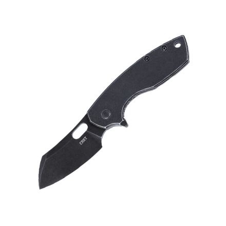 CRKT Pilar Large Folder Stainless Steel Handle with Black StoneWash Blade Finish