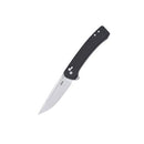 CRKT Q Compact Crossbar Lock Black GRN Handle with StoneWash Blade Finish