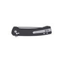 CRKT Q Compact Crossbar Lock Black GRN Handle with StoneWash Blade Finish