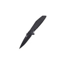 CRKT Slag Assisted Opening Black Stainless Steel Handle with Black Oxide D2 Blade Finish