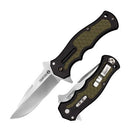 Cold Steel Crawford Model 1 OD Green-Black with Satin Finish Blade