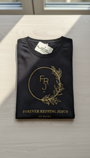 FRJ Ladies Forever Repping Jesus Black T-Shirt