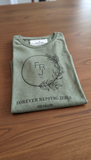 FRJ Ladies Forever Repping Jesus Melange Olive T-Shirt