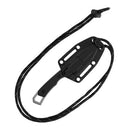 Kershaw K2085 Brace Neck Knife Black Handle with Stone Wash Blade Finish