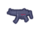 H&K MP5 submachine gun PVC Patch