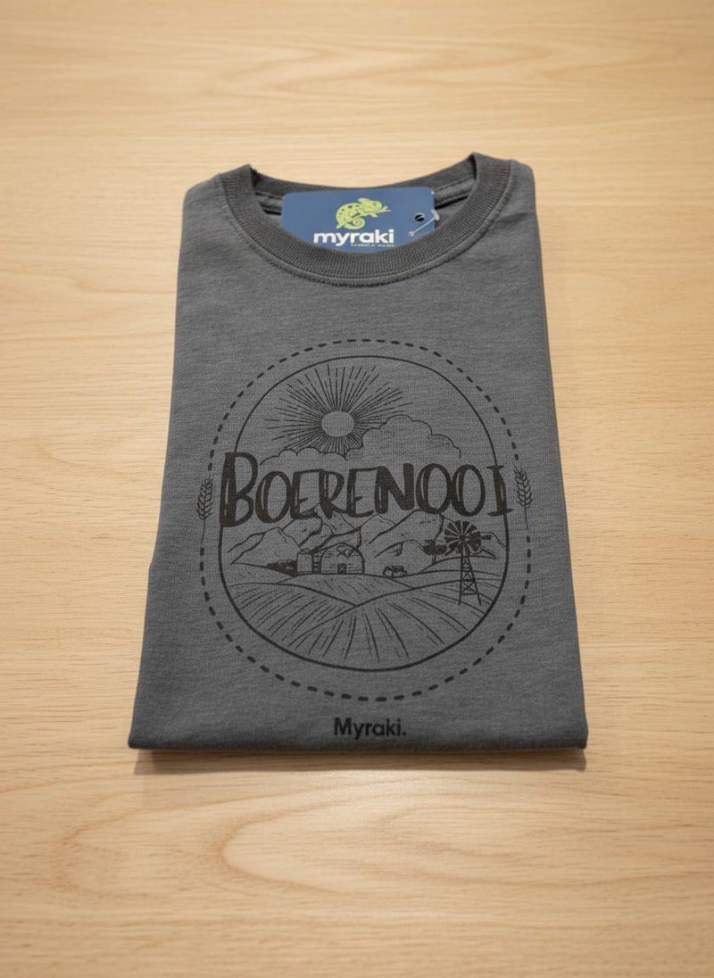 Myraki Girls Boerenooi Grey T-Shirt