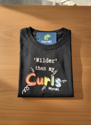 Myraki Girls Wilder than my Curls Black T-Shirt
