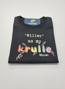 Myraki Girls Willer as my  Krulle Black T-Shirt