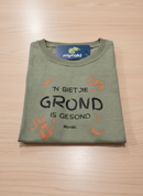 Myraki Kids 'n Bietjie Grond is Gesond Olive T-Shirt