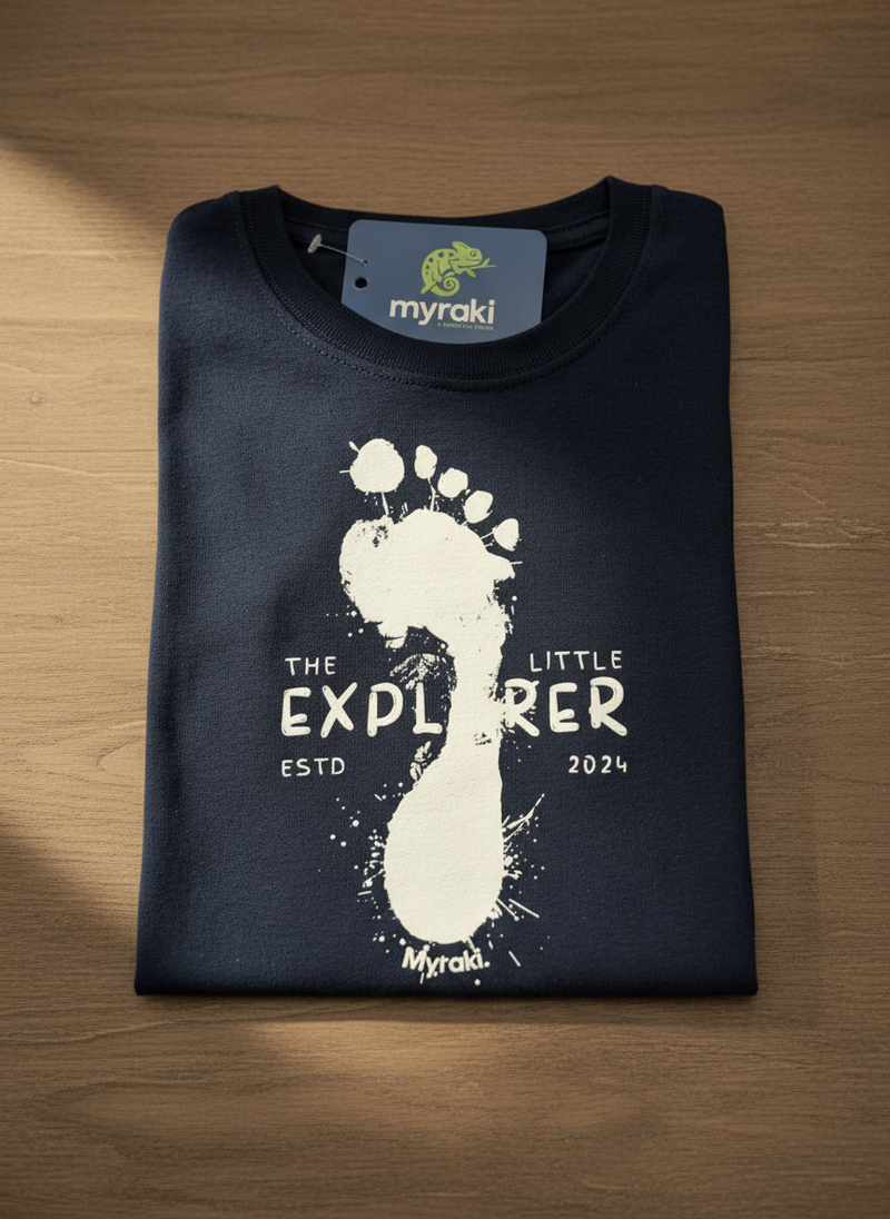 Myraki Kids Little Explorer Charcoal T-Shirt
