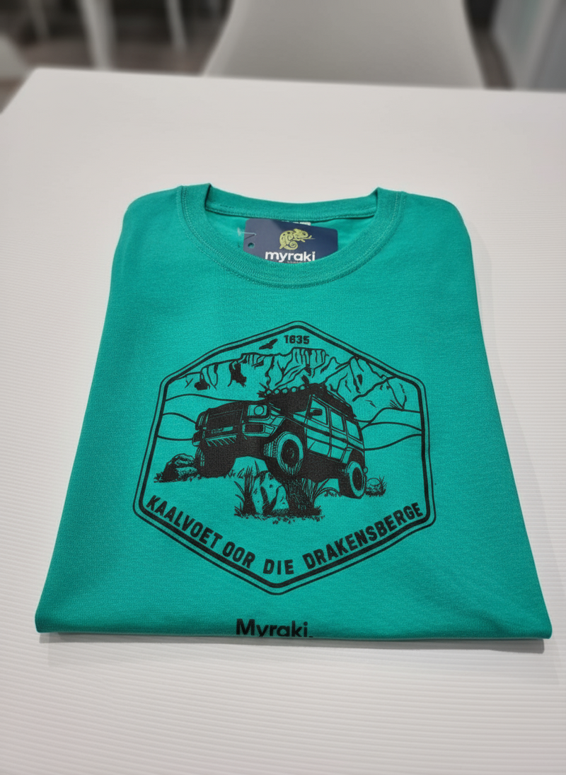 Myraki Mens Drakensberge Emerald Green T-Shirt