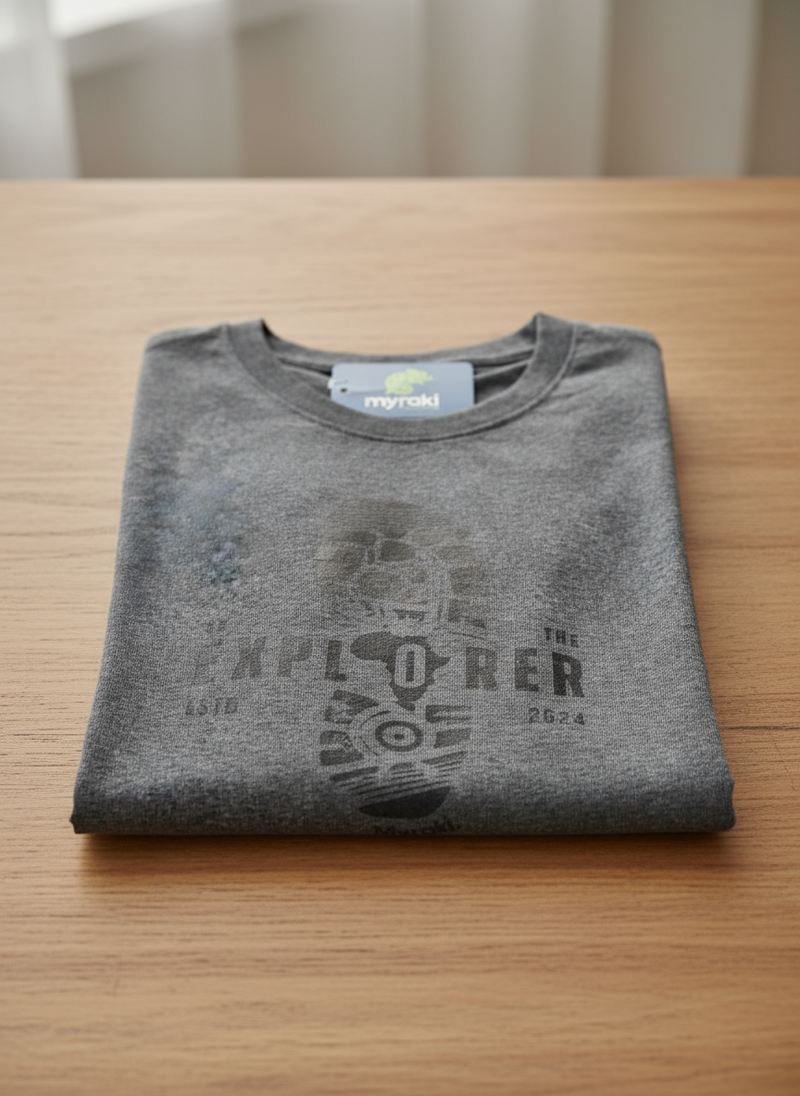 Myraki Mens Explorer Charcoal T-Shirt