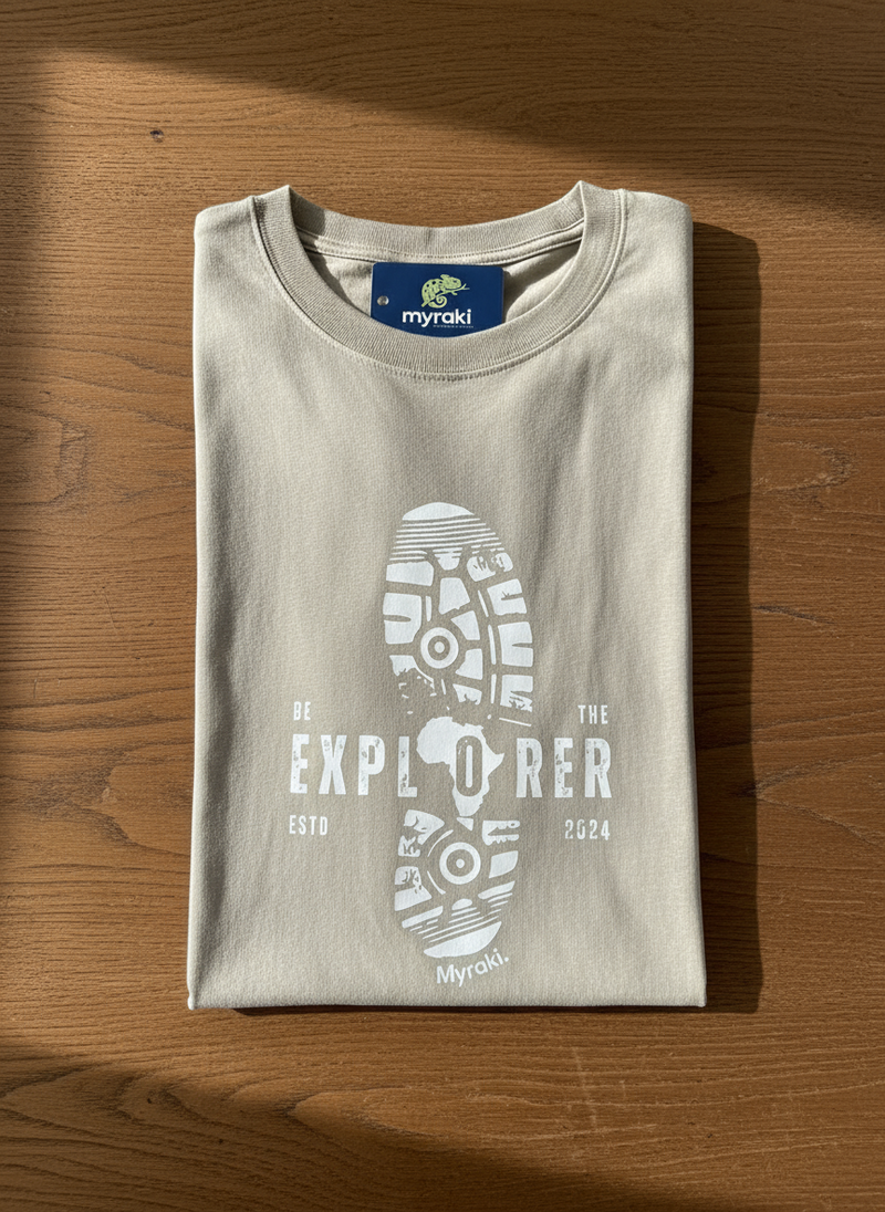 Myraki Mens Explorer Stone T-Shirt