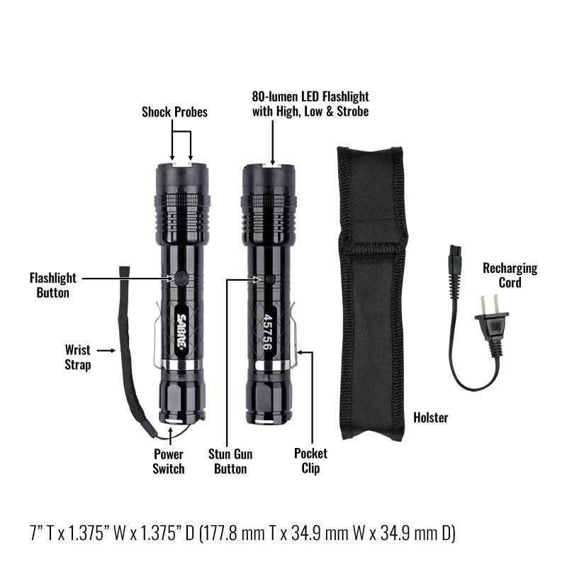 Sabre S1000SF Stun Gun with Flashlight