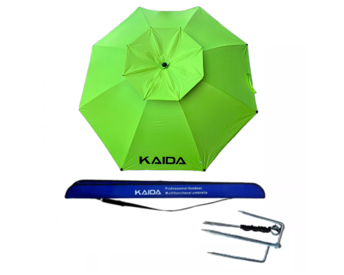 Kaida Professional Outdoor Multifunction Umbrella 2.4m Green
