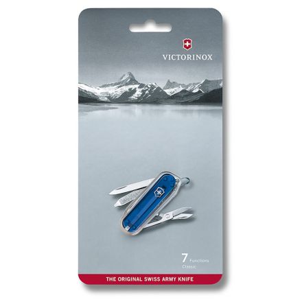 Victorinox Classic SD Transparent Blue 58mm - Blister