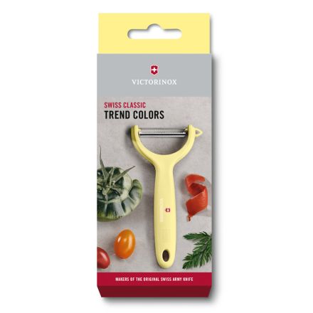 Victorinox Swiss Classic Trend Colours Tomato and Kiwi Peeler - Light Yellow