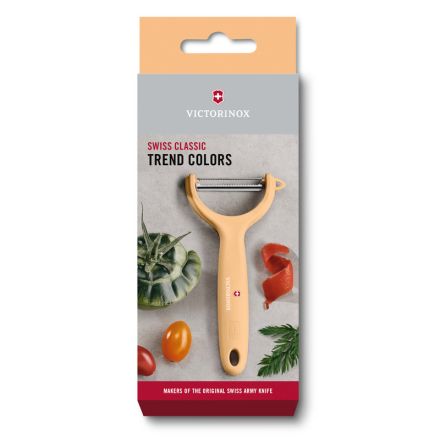 Victorinox Swiss Classic Trend Colours Tomato and Kiwi Peeler - Light Orange