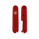 Victorinox Transparent Red Handle Scale Set For 91mm Swiss Army Pocket Knives