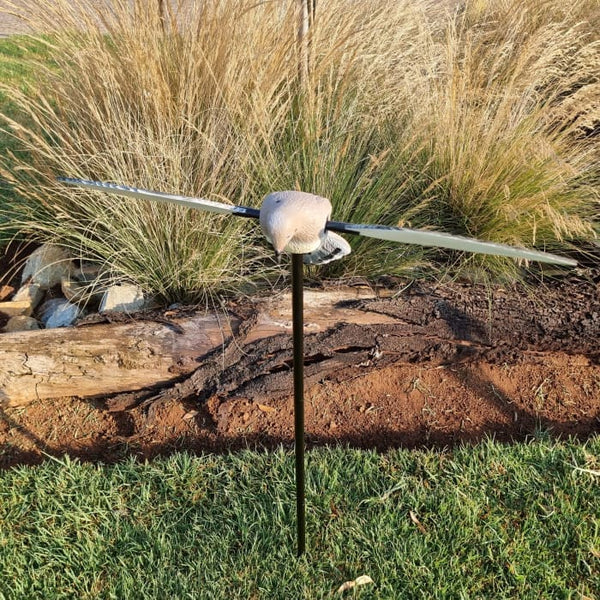 Voodoo Dove Decoy - Pigeon on Spike With Rotating Wings